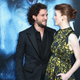 Kit Harington and Rose Leslie aka Jon Snow and Ygritte the Wildling REPRESENTING THEIR IRL LOVE. Images via Getty.